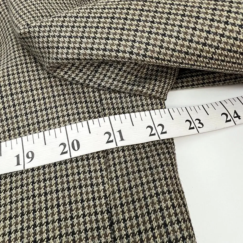 Lauren Ralph Lauren Men’s Sport Coat Blazer L 44R Brown Houndstooth Two Button